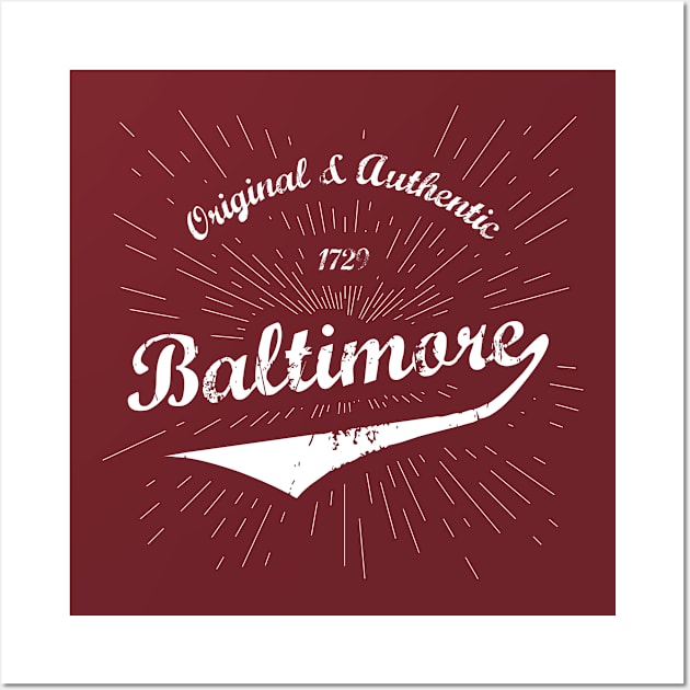 Original Baltimore, MD Shirt Wall Art by Teevolution